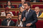 El presidente en funciones de la Generalitat, Pere Aragonès